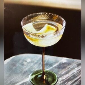 ❤️ ANTHROPOLOGIE JAVI COUPE GLASSES SET OF 4 NEW